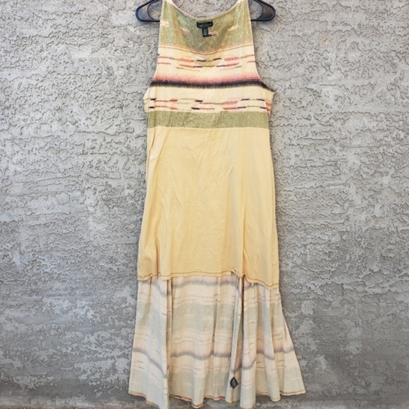 LRL Lauren Ralph Lauren Tank Maxidress Boho Aztec - Picture 6 of 7